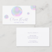 カラフルバブルエステティシャン 名刺 (正面/裏面)