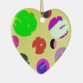 カラフルバブル宇宙抽象芸術芸術 セラミックオーナメント (右)