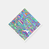 カラフルバブル抽象芸術デジタルアート スタンダードカクテルナプキン (角)