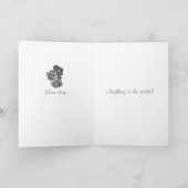 カラフルバラとバレンタインバラバッド カード (内部)