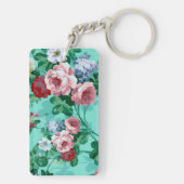 カラフルバラと花 キーホルダー (裏面)