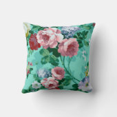 カラフルバラと花 クッション (裏面)