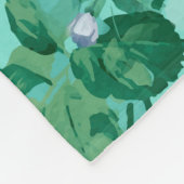 カラフルバラと花 フリースブランケット (角)