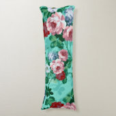 カラフルバラと花 ボディピロー (正面縦)