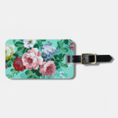 カラフルバラと花 ラゲッジタグ (正面横)