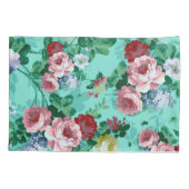 カラフルバラと花 枕カバー (裏面)