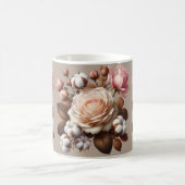 カラフルバラコーヒーティーマグカップ白セラミック コーヒーマグカップ (中央)