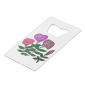 カラフルバラデザイン クレジットカード栓抜き (正面アングル)