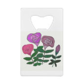 カラフルバラデザイン クレジットカード栓抜き (裏面)