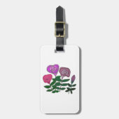 カラフルバラデザイン ラゲッジタグ (正面縦)