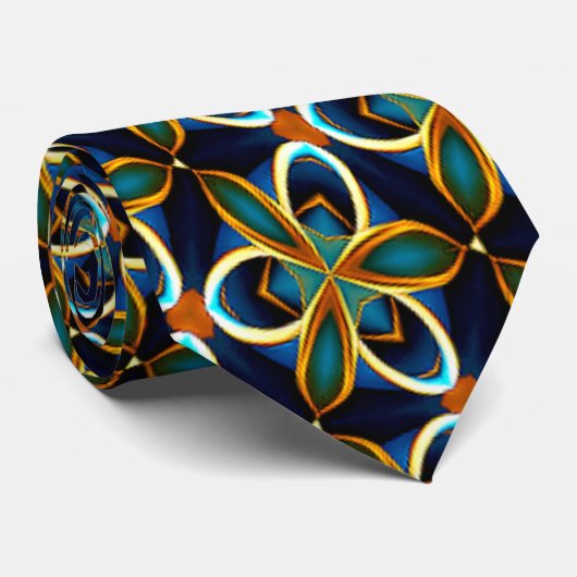 カラフルバラパターン ネクタイ (ロール)