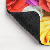 カラフルバラパターン マウスパッド (コーナー)