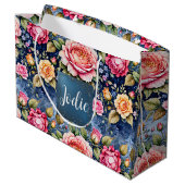 カラフルバラファンタジー ラージペーパーバッグ (裏面アングル)