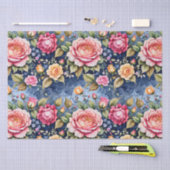 カラフルバラファンタジー 薄葉紙 (クラフト)