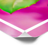 カラフルバラフラワー絵を描デジタルs-47566 ポスター (コーナー)