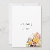 カラフルバラユリ蘭のフローラ結婚ズ 招待状 (裏面)