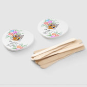 カラフルバラ感謝してい君の結婚名 ハンドファン (組立なし)