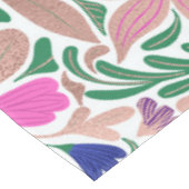 カラフルバラ金ゴールドフローラリーフイラストレーション テーブルクロス (アングル)