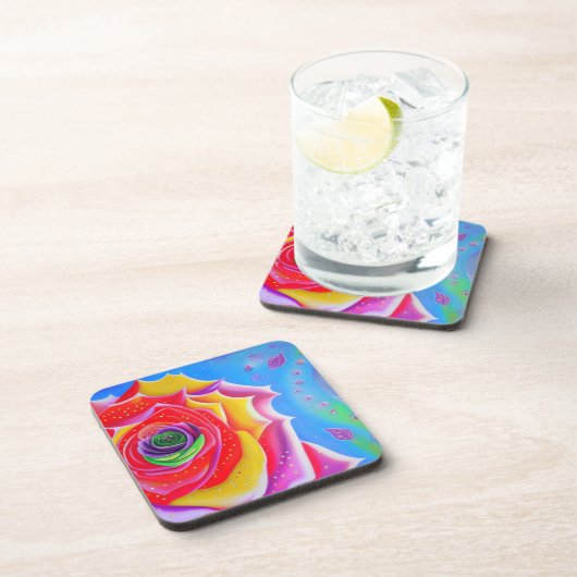 カラフルバラ コースター (右側)