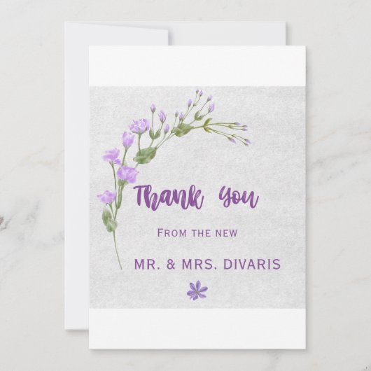 カラフルバラ サンキューカード (正面)