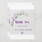 カラフルバラ サンキューカード (正面/裏面)