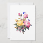 カラフルバラ 招待状 (裏面)