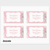 カラフルバラ 長方形シール (シート)