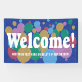 カラフルバルーンへようこそ 横断幕 (横)