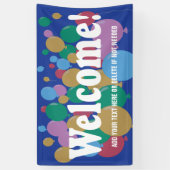 カラフルバルーンへようこそ 横断幕 (縦)