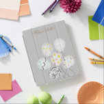 カラフルバルーンパーティーかわいいモノグラム iPadスマートカバー<br><div class="desc">カラフルパーティーバルーンの色のパステルの背景違うを持つ独自のモノグラムから選択する。</div>
