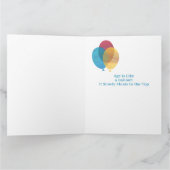 カラフルバルーン誕生日 カード (内部)