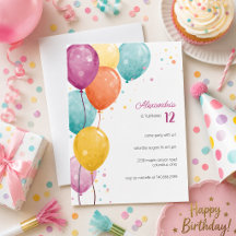 カラフルバルーン 誕生日パーティー 