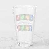 カラフルバレンタインデーの素朴ハート タンブラーグラス (裏面)