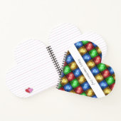 カラフルバレンタインデーの素朴ハート ノートブック (内部)