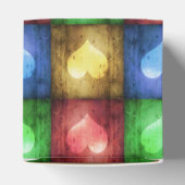 カラフルバレンタインデーの素朴ハート フェイバーボックス (上部)