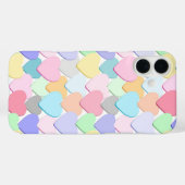 カラフルバレンタインメッセージ ハート Case-Mate iPhoneケース (裏面 (横))