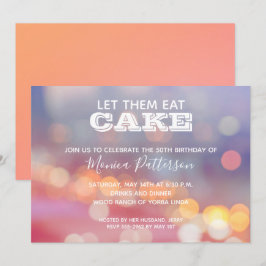 カラフルバースデーパーティ招待状