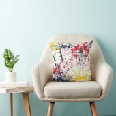 カラフルバースト：ランダム遊スプラッシュ クッション (椅子)