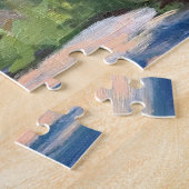 カラフルバーンインマウンテンランチシーンジグソーパズル ジグソーパズル (側面)