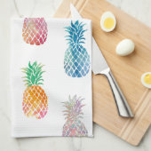 カラフルパイナップル キッチンタオル (四つ折り)