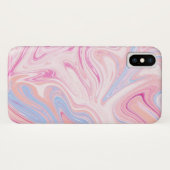 カラフルパステルエレガントピンクブルーオレンジ大理石 Case-Mate iPhoneケース (裏面(横))