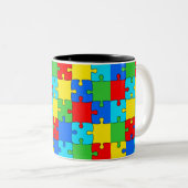 カラフルパズル ツートーンマグカップ (正面右)