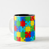 カラフルパズル ツートーンマグカップ (正面左)