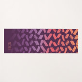 カラフルパターンカスタム ヨガマット (正面(横))