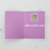 カラフルパターン(の模様が)ある卵 シーズンカード (内部)