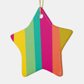 カラフルパターン（の模様が）ある セラミックオーナメント (左)