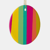 カラフルパターン（の模様が）ある セラミックオーナメント (右)