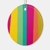 カラフルパターン（の模様が）ある セラミックオーナメント (左)