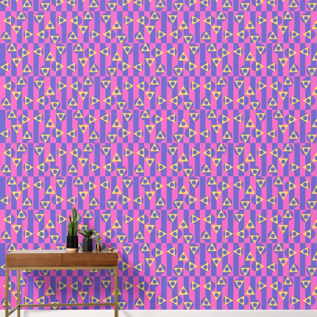 カラフルパターン 壁紙 (廊下)
