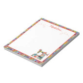 カラフルパッチワークミシン ノートパッド (回転)